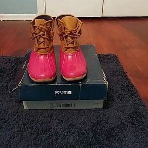 Sperry rubber duck boots